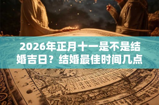2026年正月十一是不是结婚吉日？结婚最佳时间几点？