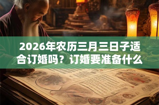 2026年农历三月三日子适合订婚吗？订婚要准备什么？