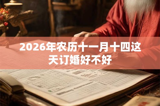2026年农历十一月十四这天订婚好不好 2026年农历十一月十四这天订婚好不好