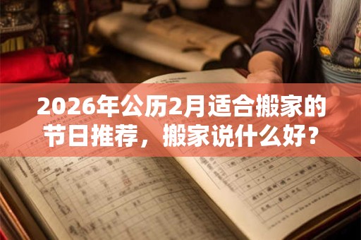 2026年公历2月适合搬家的节日推荐,搬家说什么好? 2026年公历2月适合搬家的节日推荐,搬家说什么好?