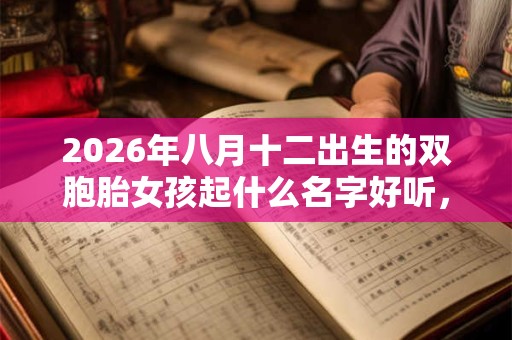 2026年八月十二出生的双胞胎女孩起什么名字好听，五行属什么