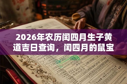 2026年农历闰四月生子黄道吉日查询，闰四月的鼠宝宝好不好？