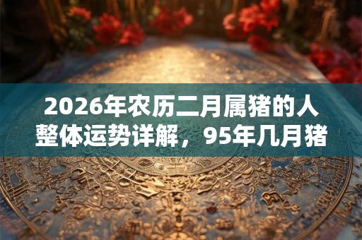 2026年农历二月属猪的人整体运势详解，95年几月猪命苦