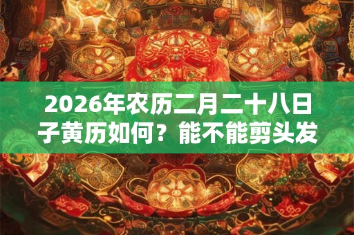 2026年农历二月二十八日子黄历如何？能不能剪头发？