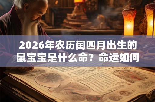2026年农历闰四月出生的鼠宝宝是什么命?命运如何? 2026年农历闰四月出生的鼠宝宝是什么命?命运如何?