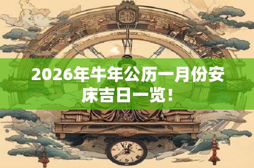 2026年牛年公历一月份安床吉日一览! 2026年牛年公历一月份安床吉日一览!