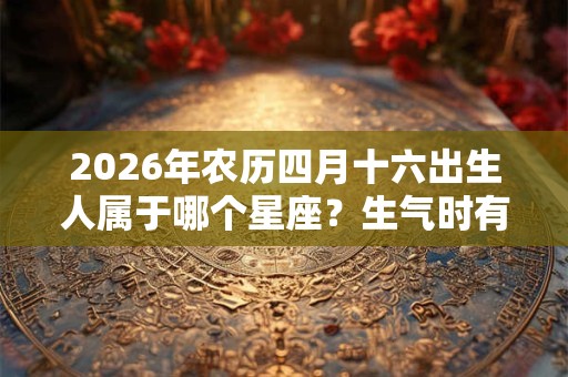 2026年农历四月十六出生人属于哪个星座?生气时有什么表现? 2026年农历四月十六出生人属于哪个星座?生气时有什么表现?