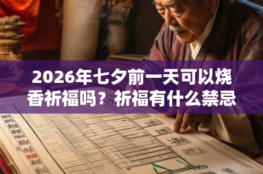 2026年七夕前一天可以烧香祈福吗？祈福有什么禁忌？