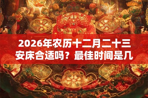 2026年农历十二月二十三安床合适吗？最佳时间是几点？