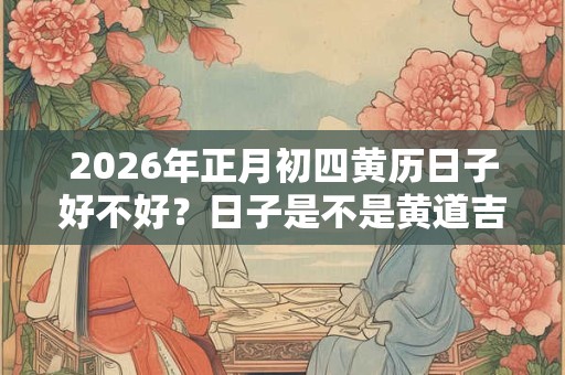 2026年正月初四黄历日子好不好?日子是不是黄道吉日? 2026年正月初四黄历日子好不好?日子是不是黄道吉日?