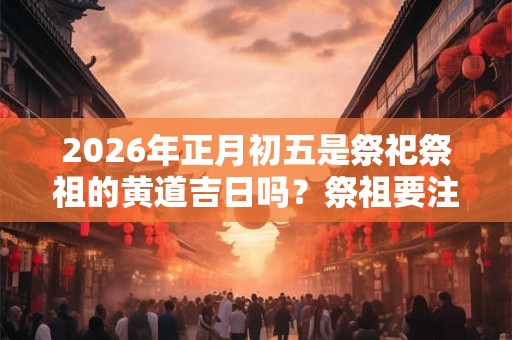 2026年正月初五是祭祀祭祖的黄道吉日吗？祭祖要注意什么？