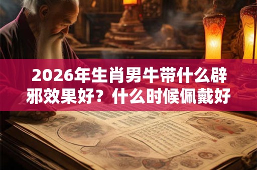 2026年生肖男牛带什么辟邪效果好？什么时候佩戴好？