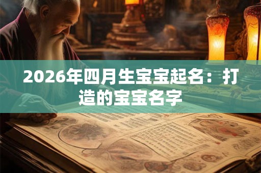 2026年四月生宝宝起名：打造的宝宝名字
