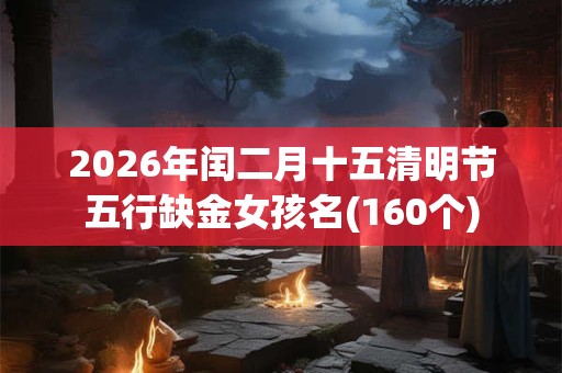2026年闰二月十五清明节五行缺金女孩名(160个) 2026年闰二月十五清明节五行缺金女孩名(160个)