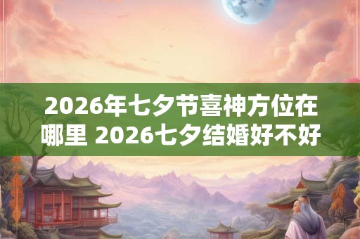2026年七夕节喜神方位在哪里 2026七夕结婚好不好