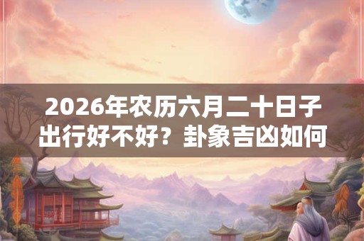2026年农历六月二十日子出行好不好？卦象吉凶如何？