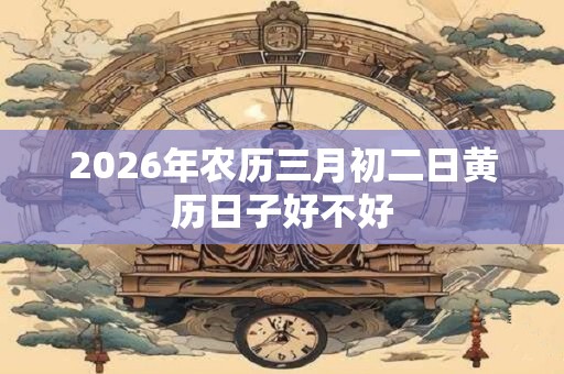 2026年农历三月初二日黄历日子好不好 2026年农历三月初二日黄历日子好不好
