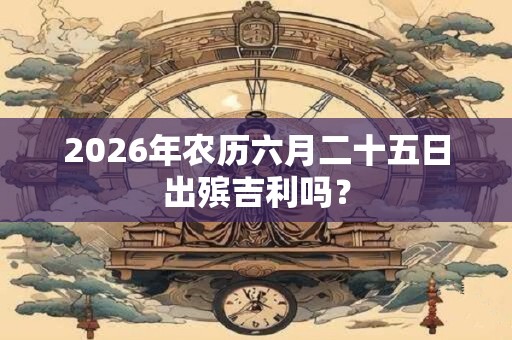 2026年农历六月二十五日出殡吉利吗？