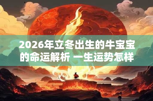 2026年立冬出生的牛宝宝的命运解析 一生运势怎样