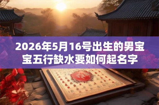 2026年5月16号出生的男宝宝五行缺水要如何起名字