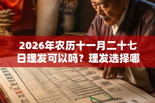 2026年农历十一月二十七日理发可以吗？理发选择哪个时间好？