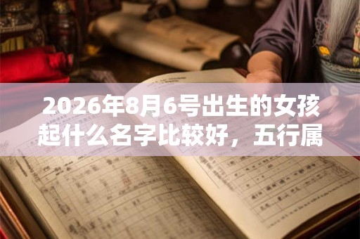 2026年8月6号出生的女孩起什么名字比较好，五行属什么