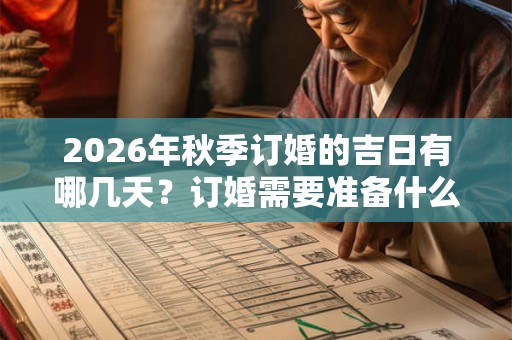 2026年秋季订婚的吉日有哪几天？订婚需要准备什么水果？