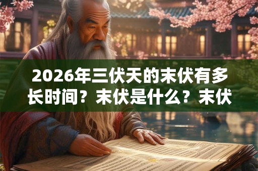 2026年三伏天的末伏有多长时间？末伏是什么？末伏的天气热不热？