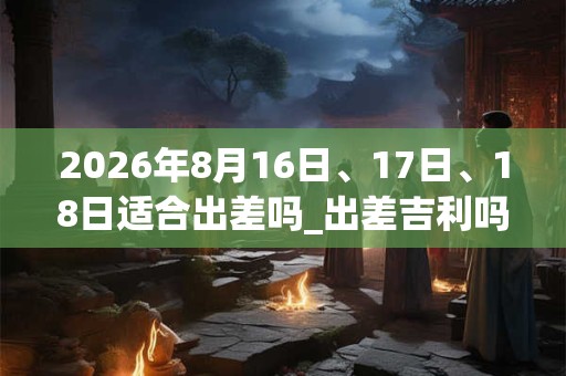 2026年8月16日、17日、18日适合出差吗_出差吉利吗