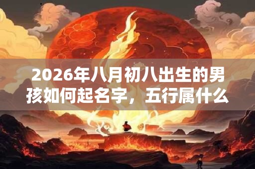2026年八月初八出生的男孩如何起名字,五行属什么 2026年八月初八出生的男孩如何起名字,五行属什么
