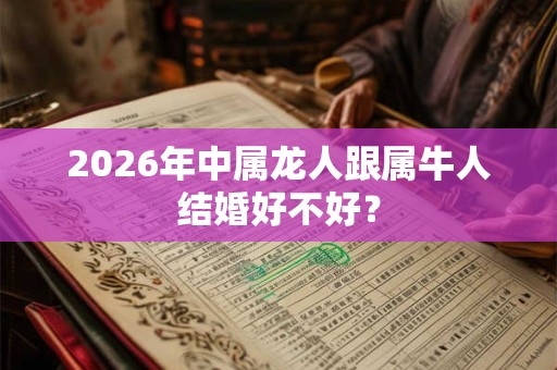 2026年中属龙人跟属牛人结婚好不好？