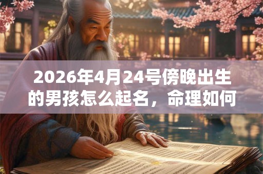 2026年4月24号傍晚出生的男孩怎么起名，命理如何？