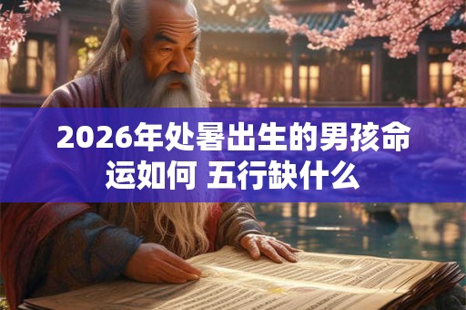 2026年处暑出生的男孩命运如何 五行缺什么