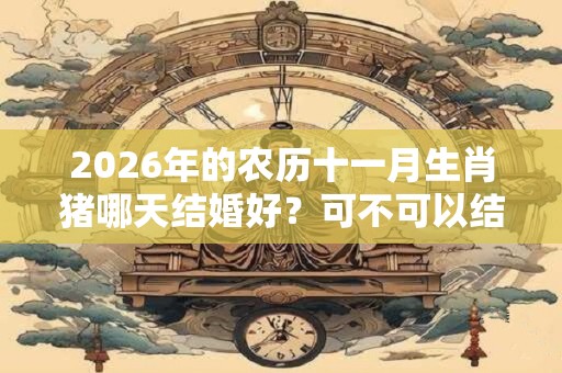 2026年的农历十一月生肖猪哪天结婚好？可不可以结婚？