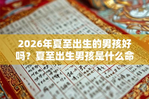 2026年夏至出生的男孩好吗？夏至出生男孩是什么命？