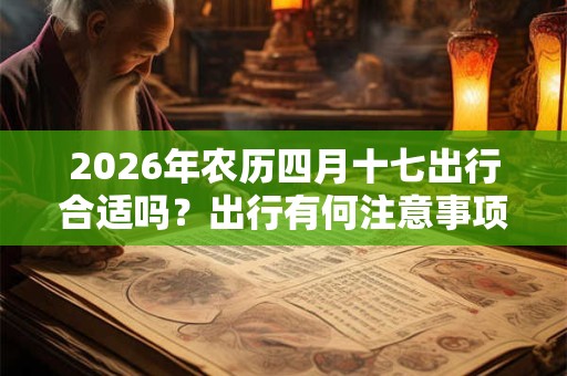 2026年农历四月十七出行合适吗?出行有何注意事项? 2026年农历四月十七出行合适吗?出行有何注意事项?