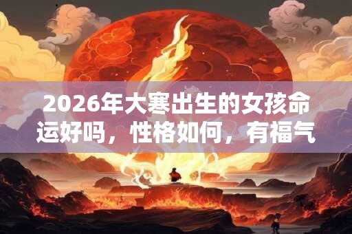 2026年大寒出生的女孩命运好吗,性格如何,有福气吗? 2026年大寒出生的女孩命运好吗,性格如何,有福气吗?