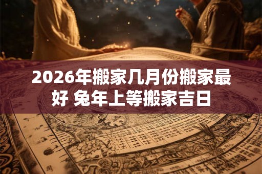 2026年搬家几月份搬家最好 兔年上等搬家吉日 2026年搬家几月份搬家最好 兔年上等搬家吉日