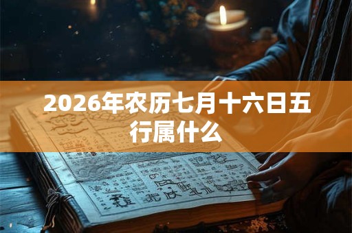 2026年农历七月十六日五行属什么 2026年农历七月十六日五行属什么