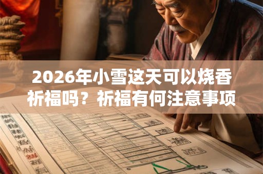 2026年小雪这天可以烧香祈福吗？祈福有何注意事项？