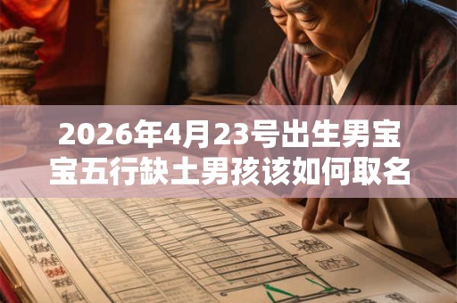 2026年4月23号出生男宝宝五行缺土男孩该如何取名