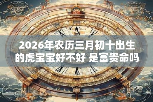 2026年农历三月初十出生的虎宝宝好不好 是富贵命吗