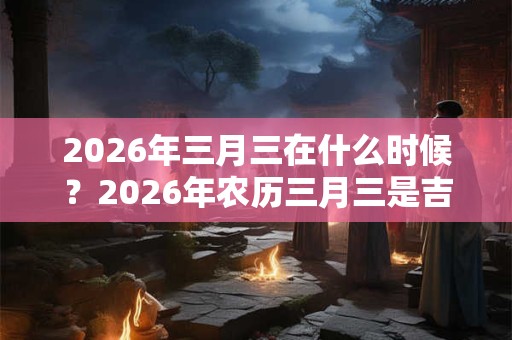 2026年三月三在什么时候?2026年农历三月三是吉日吗? 2026年三月三在什么时候?2026年农历三月三是吉日吗?