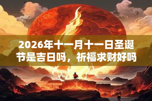 2026年十一月十一日圣诞节是吉日吗，祈福求财好吗？