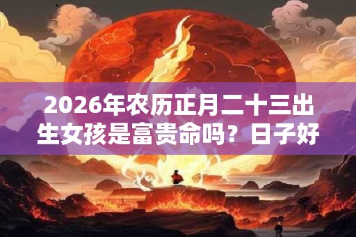 2026年农历正月二十三出生女孩是富贵命吗?日子好吗? 2026年农历正月二十三出生女孩是富贵命吗?日子好吗?