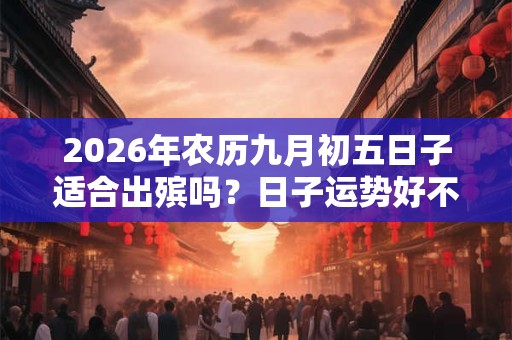 2026年农历九月初五日子适合出殡吗？日子运势好不好？