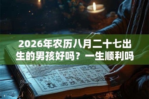2026年农历八月二十七出生的男孩好吗？一生顺利吗？