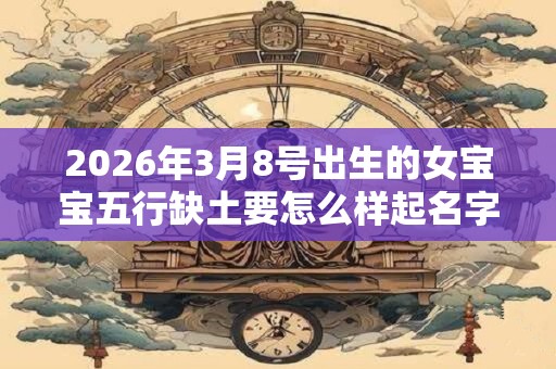 2026年3月8号出生的女宝宝五行缺土要怎么样起名字 2026年3月8号出生的女宝宝五行缺土要怎么样起名字