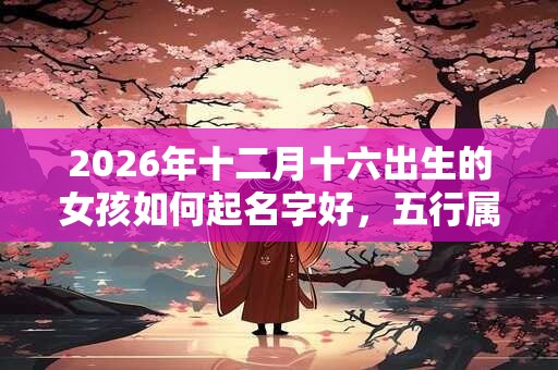 2026年十二月十六出生的女孩如何起名字好,五行属什么 2026年十二月十六出生的女孩如何起名字好,五行属什么