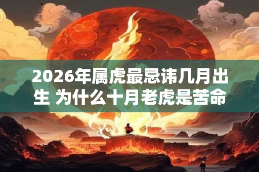 2026年属虎最忌讳几月出生 为什么十月老虎是苦命月